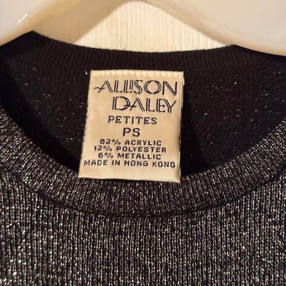Allison Daley Petite Metallic Shimmer Top PS - Picture 3 of 8